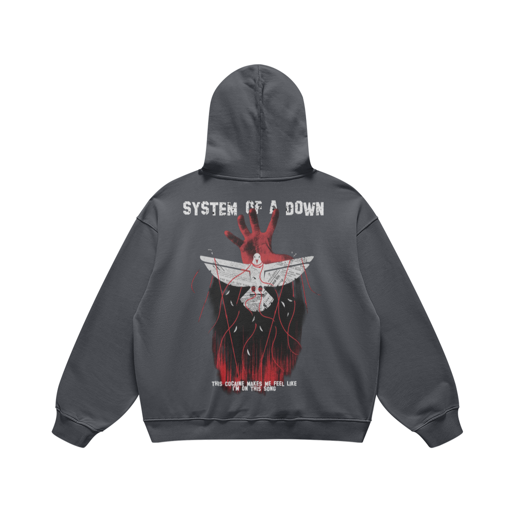 Felpa con Cappuccio "System of a Down" - Grafica Cult Rock - FreakyShirt
