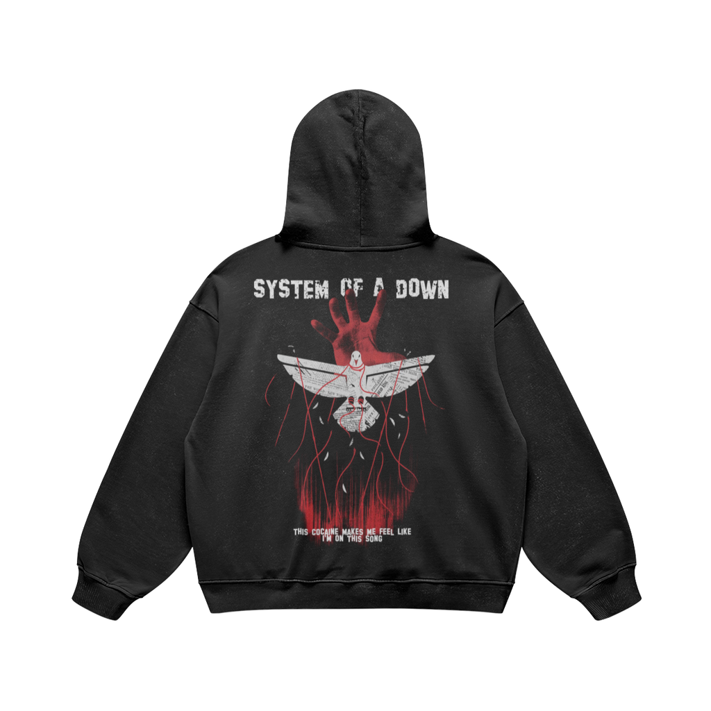 Felpa con Cappuccio "System of a Down" - Grafica Cult Rock - FreakyShirt