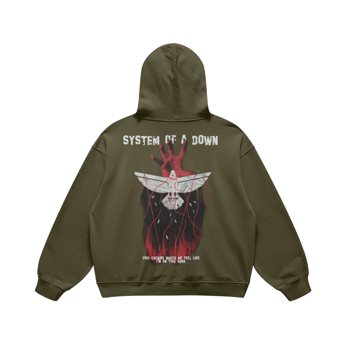 Felpa con Cappuccio "System of a Down" - Grafica Cult Rock - FreakyShirt