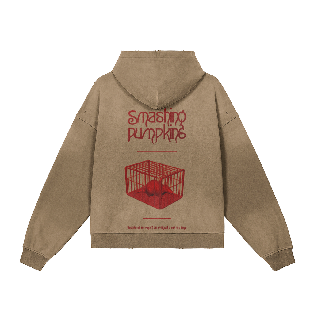 beige con sfumature chiare consumate sui bordi.