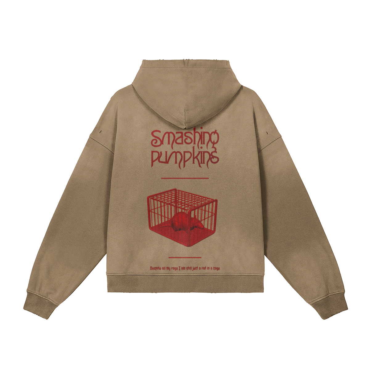 beige con sfumature chiare consumate sui bordi.